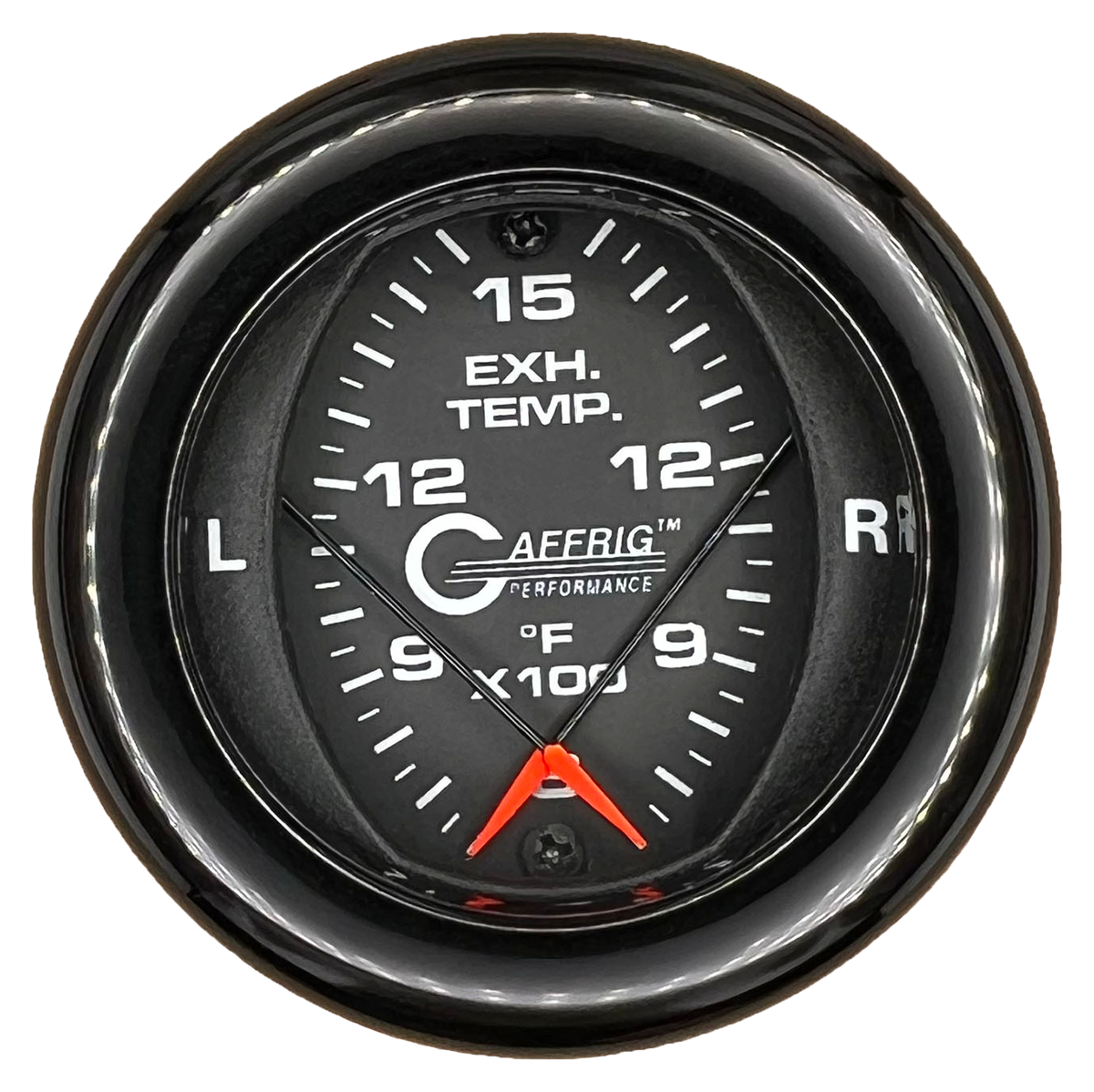 #6024 2 INCH MECHANICAL DUAL PYROMETER 600 - 1600 F BLACK Black / Fat