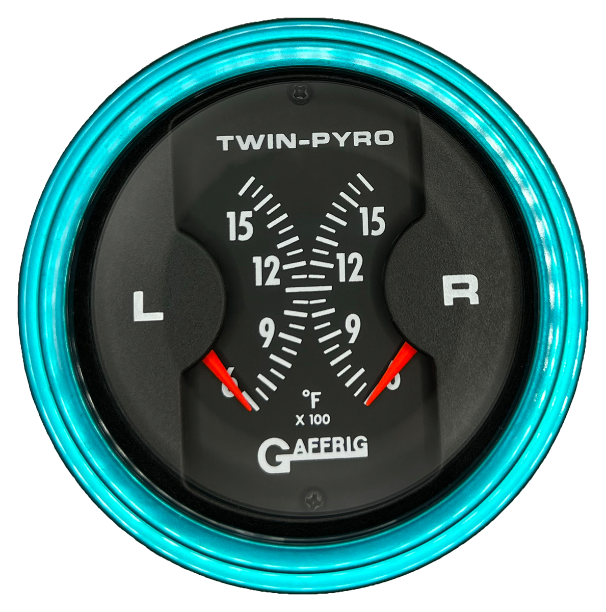 #6026 3 INCH MECHANICAL DUAL BLACK PYROMETER Teal / Step