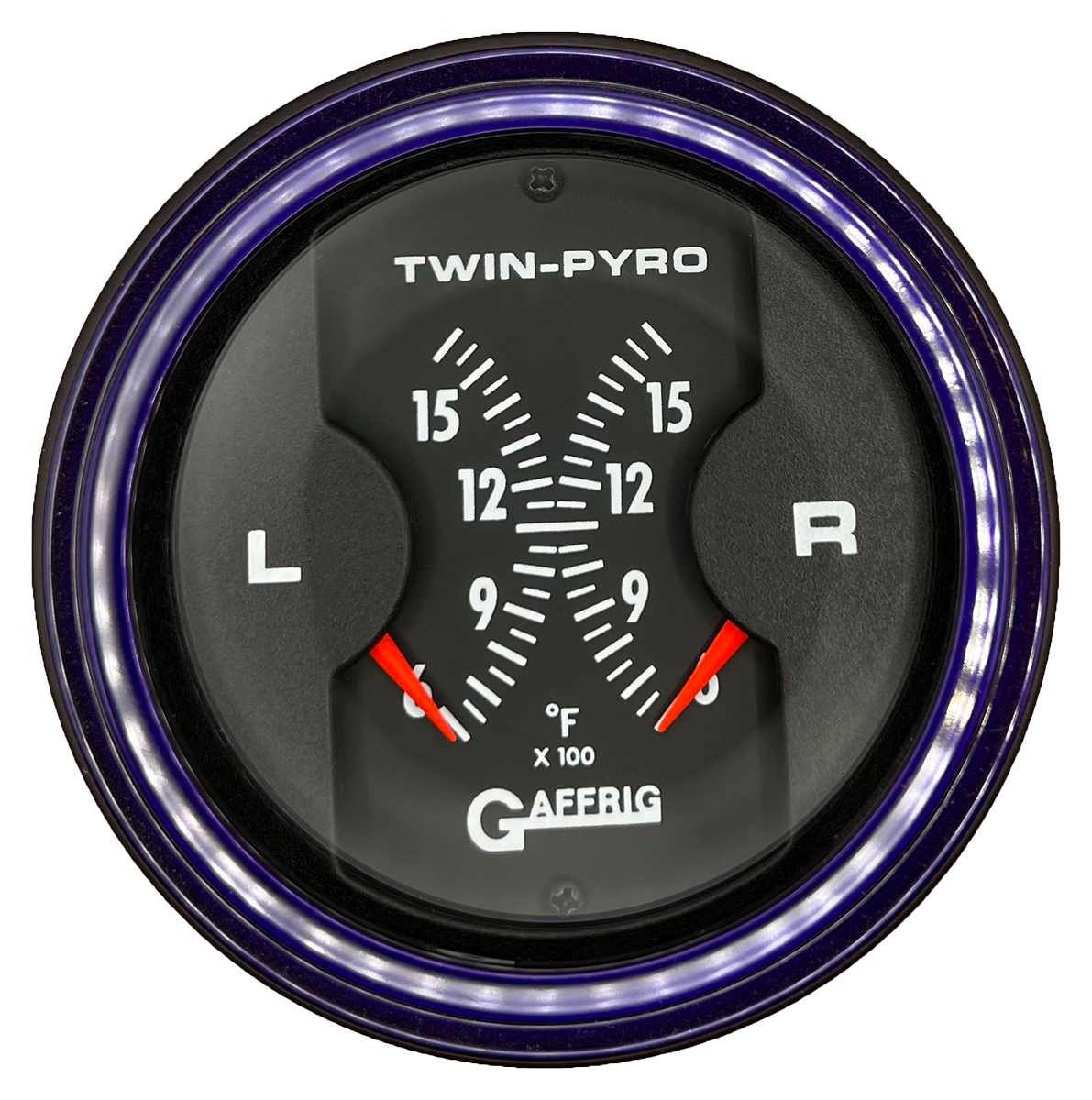 #6026 3 INCH MECHANICAL DUAL BLACK PYROMETER Purple / Step