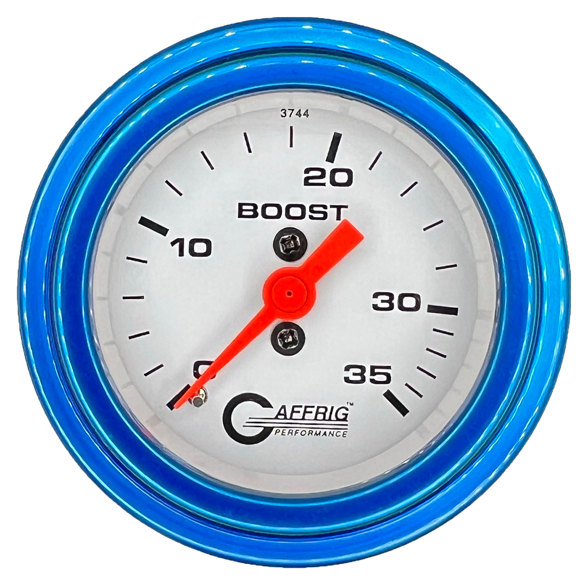 GAFFRIG PART #6502 2 INCH MECHANICAL BOOST MARINE BOAT GAUGE 0-35 PSI WHITE