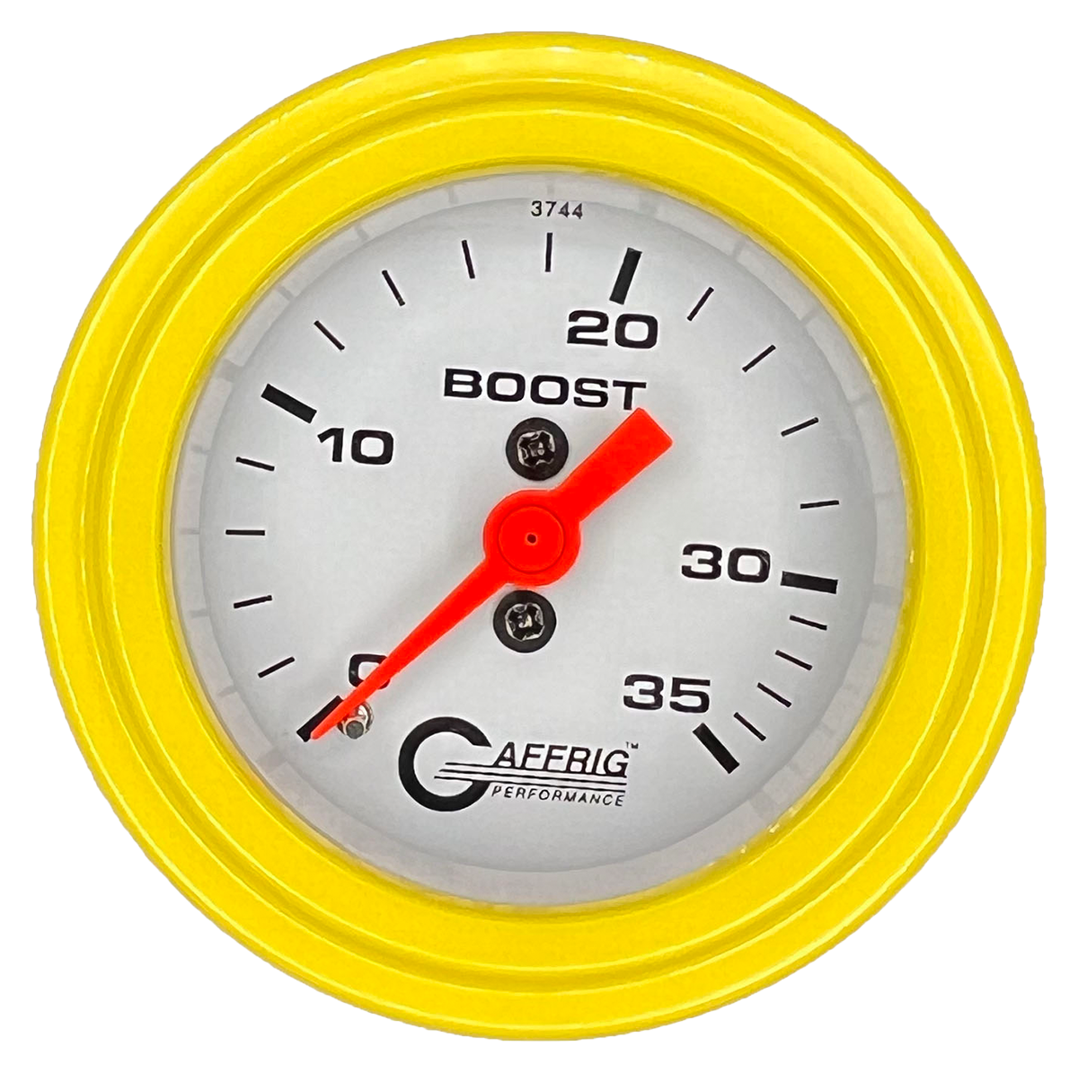 GAFFRIG PART #6502 2 INCH MECHANICAL BOOST MARINE BOAT GAUGE 0-35 PSI WHITE