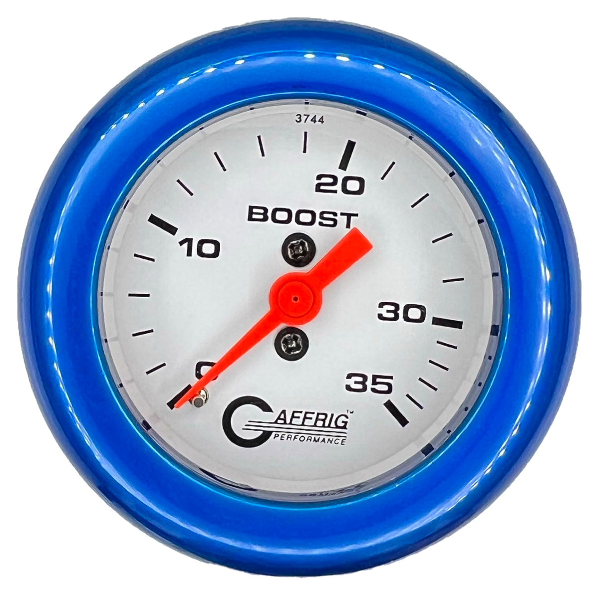 GAFFRIG PART #6502 2 INCH MECHANICAL BOOST MARINE BOAT GAUGE 0-35 PSI WHITE