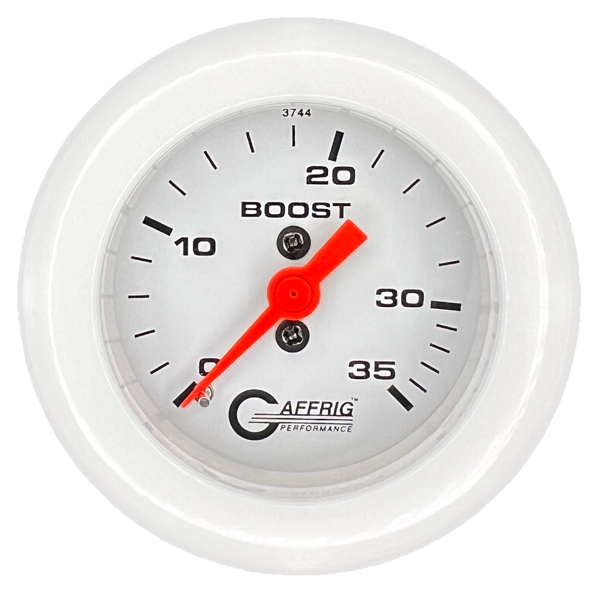 GAFFRIG PART #6502 2 INCH MECHANICAL BOOST MARINE BOAT GAUGE 0-35 PSI WHITE