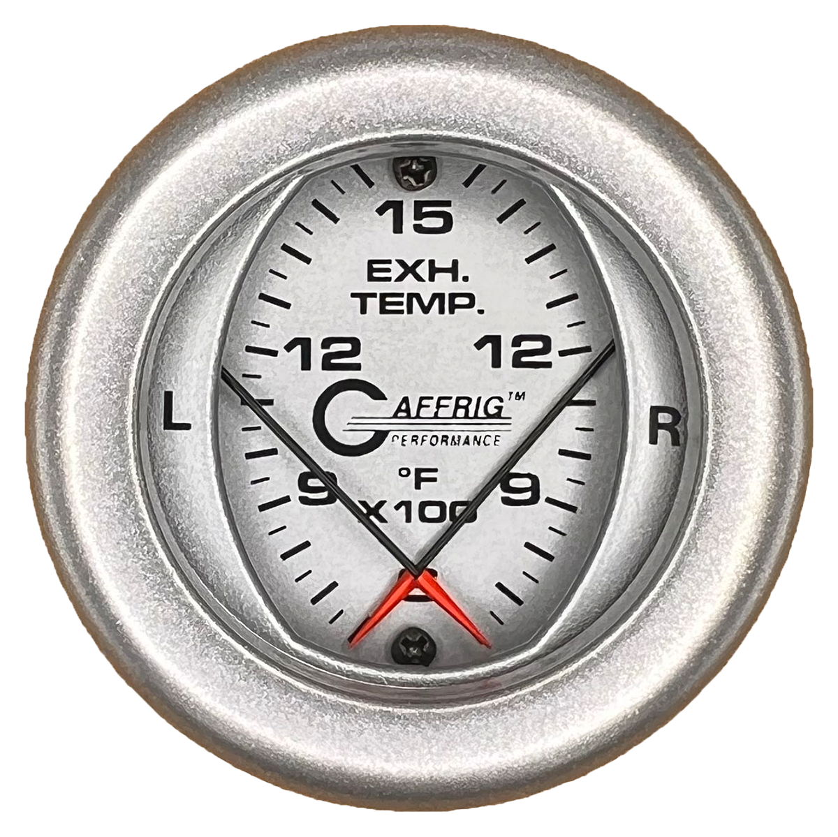 #6824 2 INCH MECHANICAL DUAL PYROMETER 600 - 1600 F PLATINUM Platinum / Fat