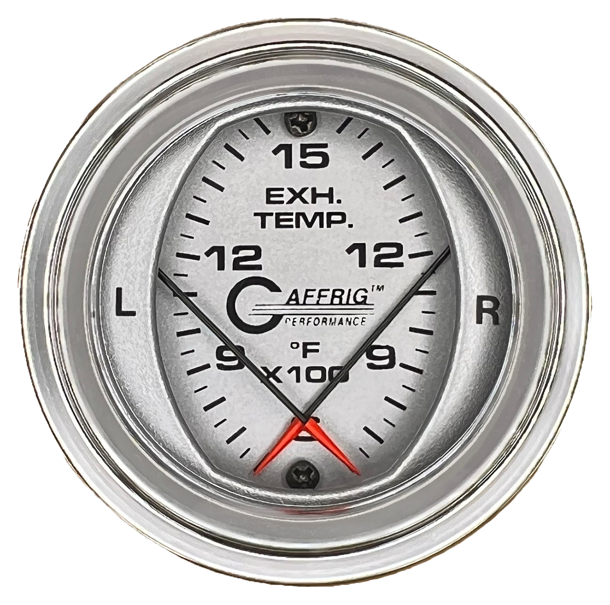 #6824 2 INCH MECHANICAL DUAL PYROMETER 600 - 1600 F PLATINUM Chrome / Step