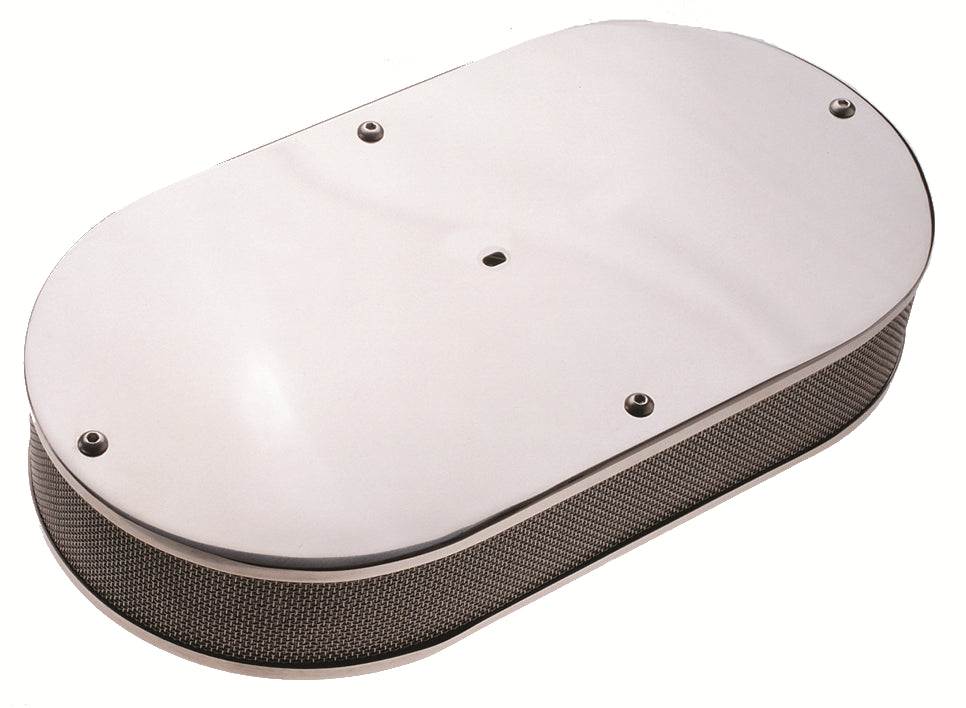 GAFFRIG PART #2813 SINGLE OVAL STAINLESS STEEL HOLLEY/ROCHESTER 18.75 L X 10 W X 5 T
