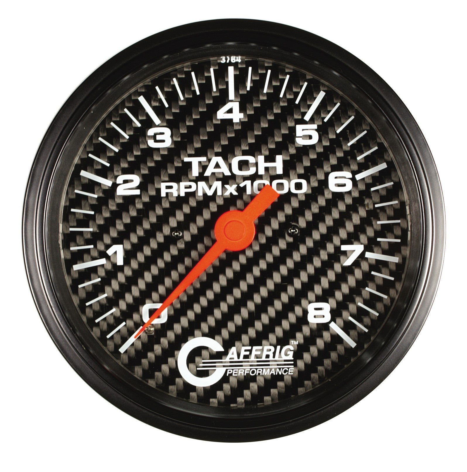 GAFFRIG PART #1910020 4 5/8 INCH ELECTRIC TACHOMETER MARINE BOAT GAUGE 0-8000 RPM CARBON FIBER
