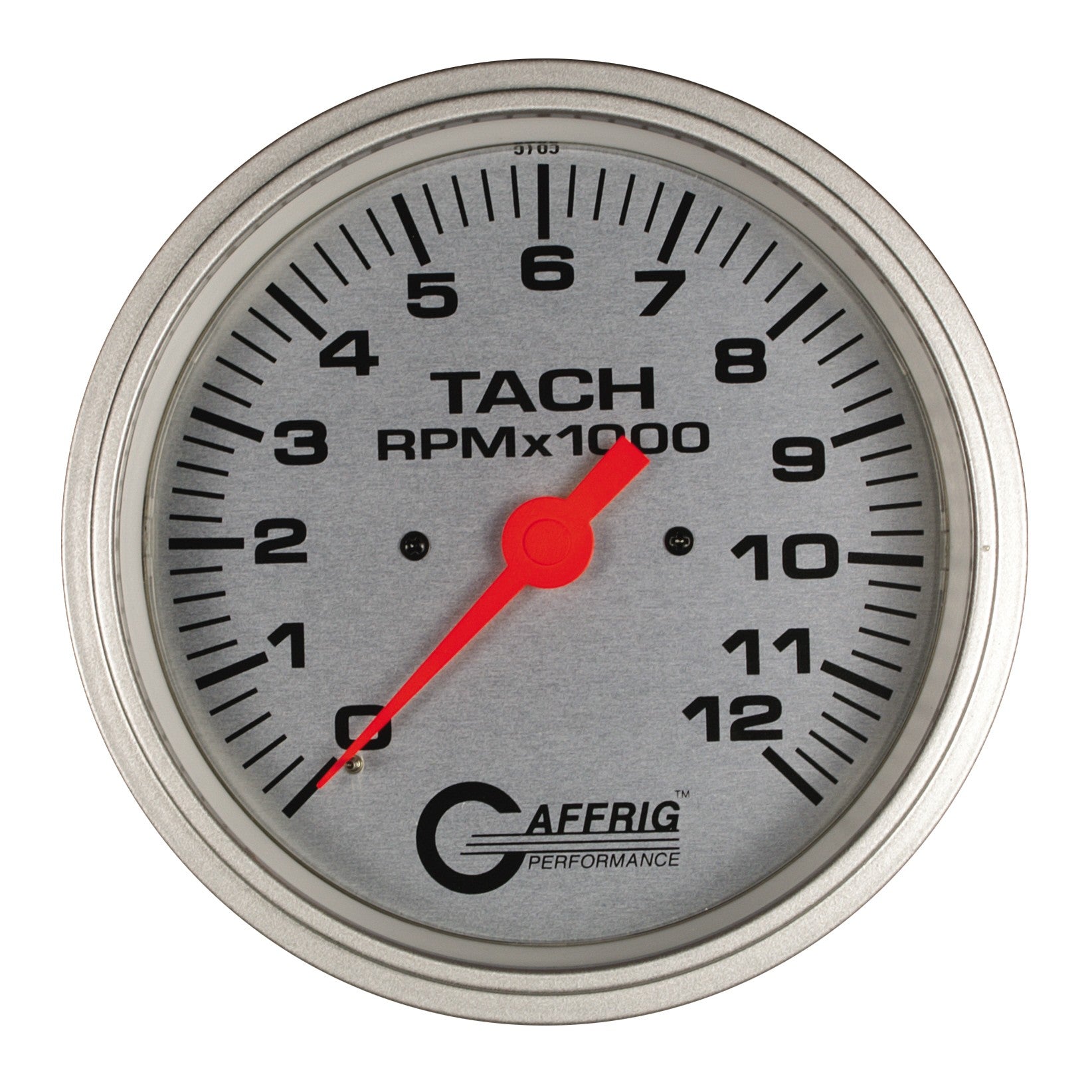 GAFFRIG PART #10021 4 5/8 INCH ELECTRIC TACHOMETER GAUGE 0-12000 RPM PLATINUM