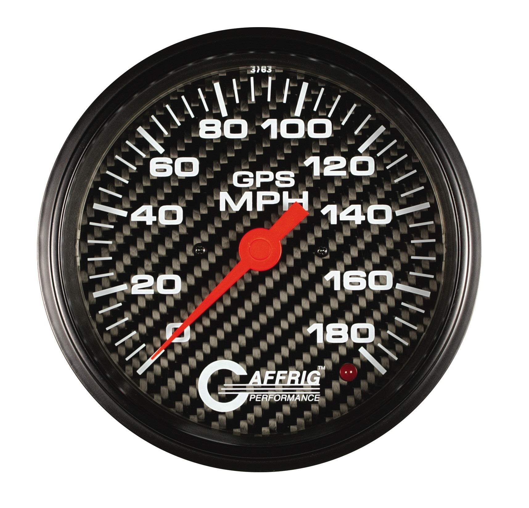 GAFFRIG PART #4051 4 5/8 INCH GPS ANALOG 180 MPH SPEEDOMETER MARINE BOAT GAUGE HEAD ONLY CARBON FIBER