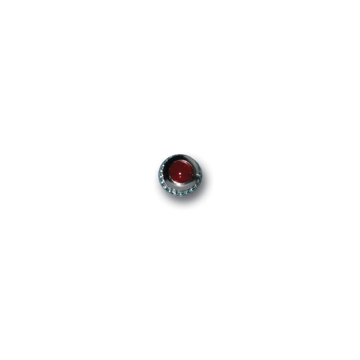 GAFFRIG PART #9508 BRIGHT RED WARNING LIGHT PANEL MOUNT LENS - 1/2 INCH