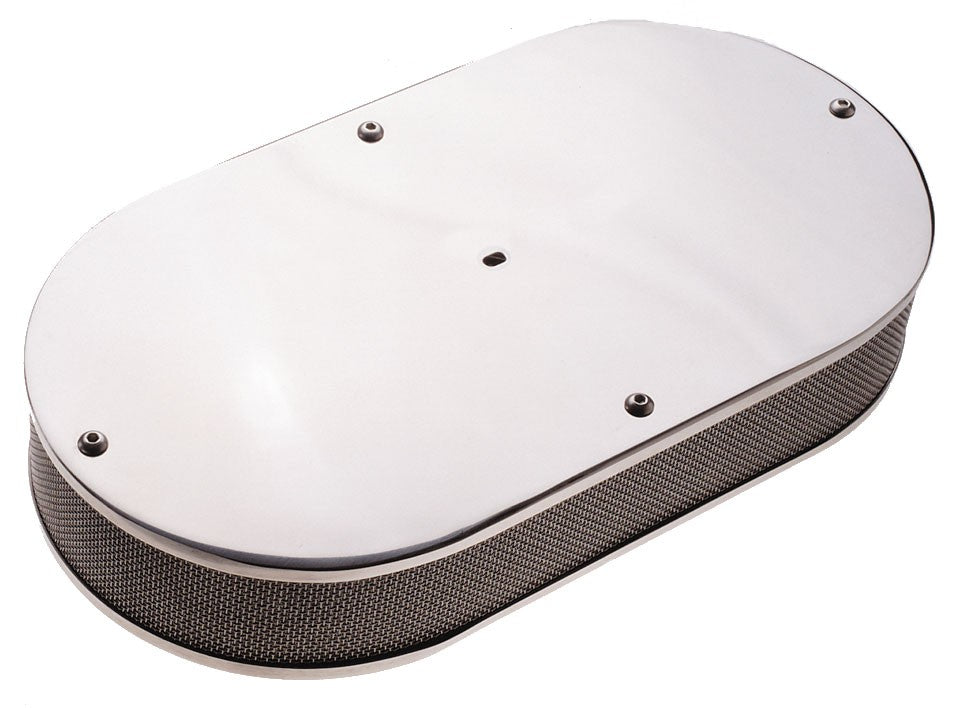 GAFFRIG PART #2810 SINGLE OVAL STAINLESS STEEL HOLLEY/ROCHESTER 18.75 L X 10 W X 3 T