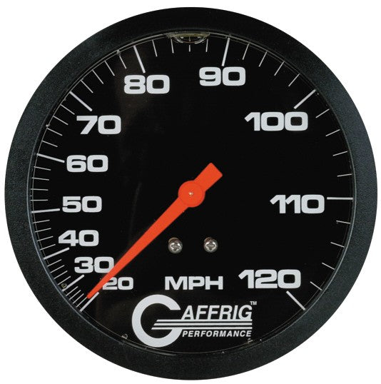 GAFFRIG PART #4304 3 3/4 INCH 120 MPH LIQUID FILLED BLACK SPEEDOMETER MARINE BOAT GAUGE HEAD ONLY