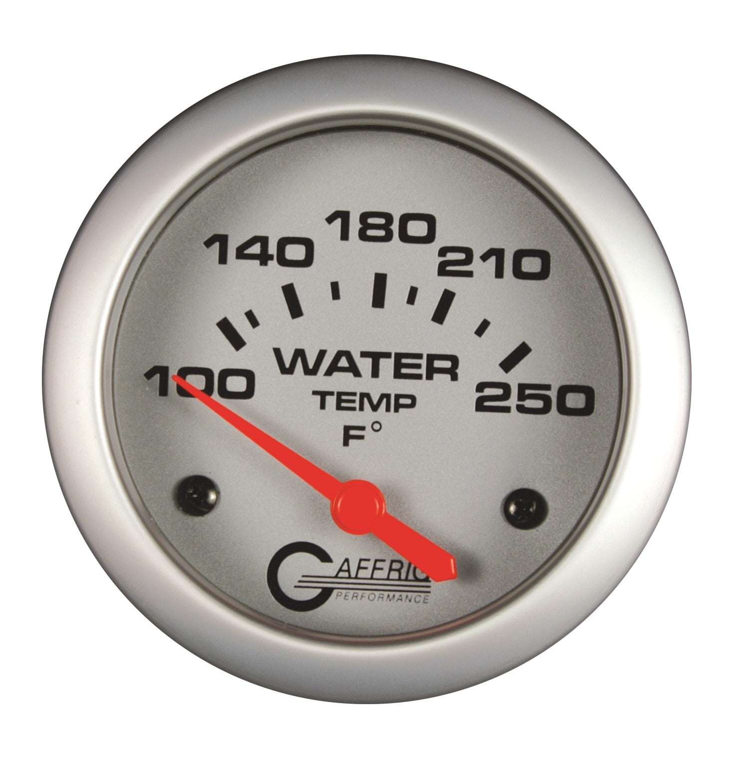 GAFFRIG PART #11006 2 5/8 INCH ELECTRIC WATER TEMPERATURE MARINE BOAT GAUGE 100-250 F - W/SENDER & BUSHING KIT PLATINUM