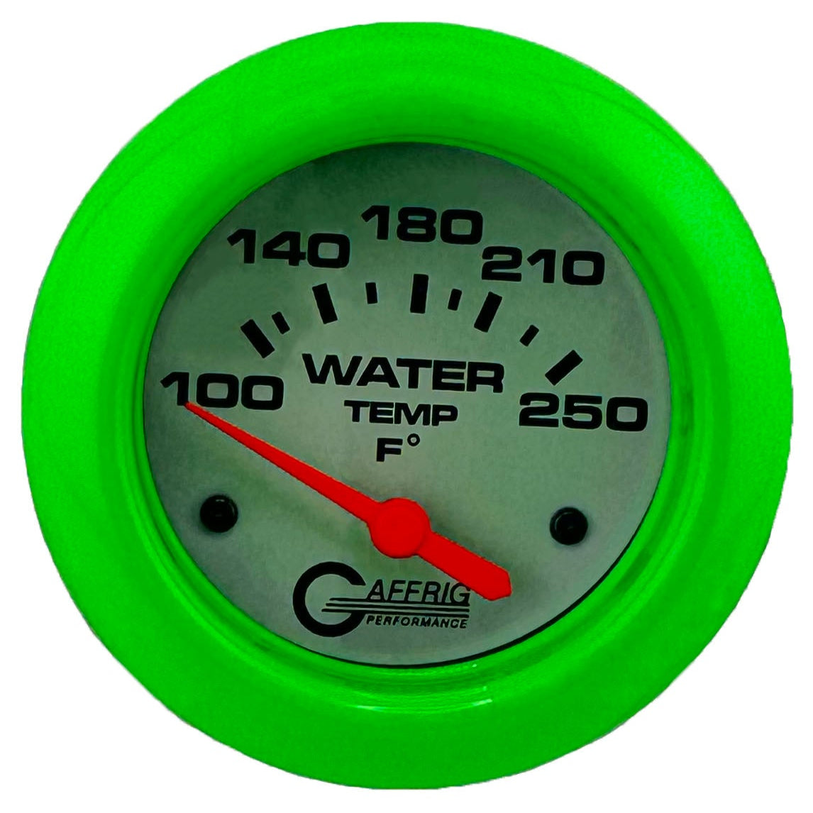 GAFFRIG PART #11006 2 5/8 INCH ELECTRIC WATER TEMP 100-250 F - W/SENDER & BUSHING KIT PLATINUM