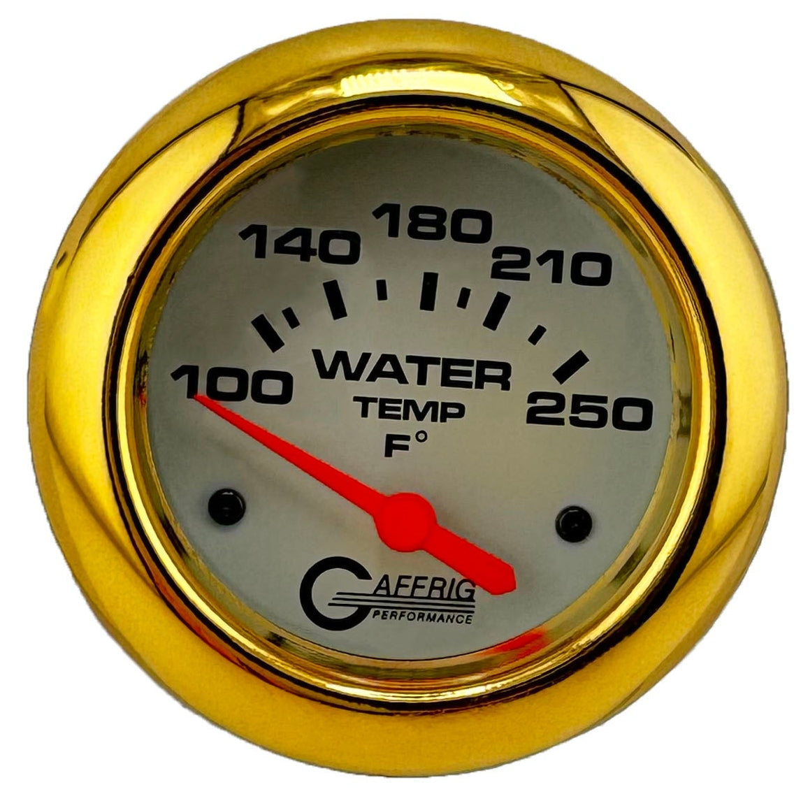 GAFFRIG PART #11006 2 5/8 INCH ELECTRIC WATER TEMP 100-250 F - W/SENDER & BUSHING KIT PLATINUM