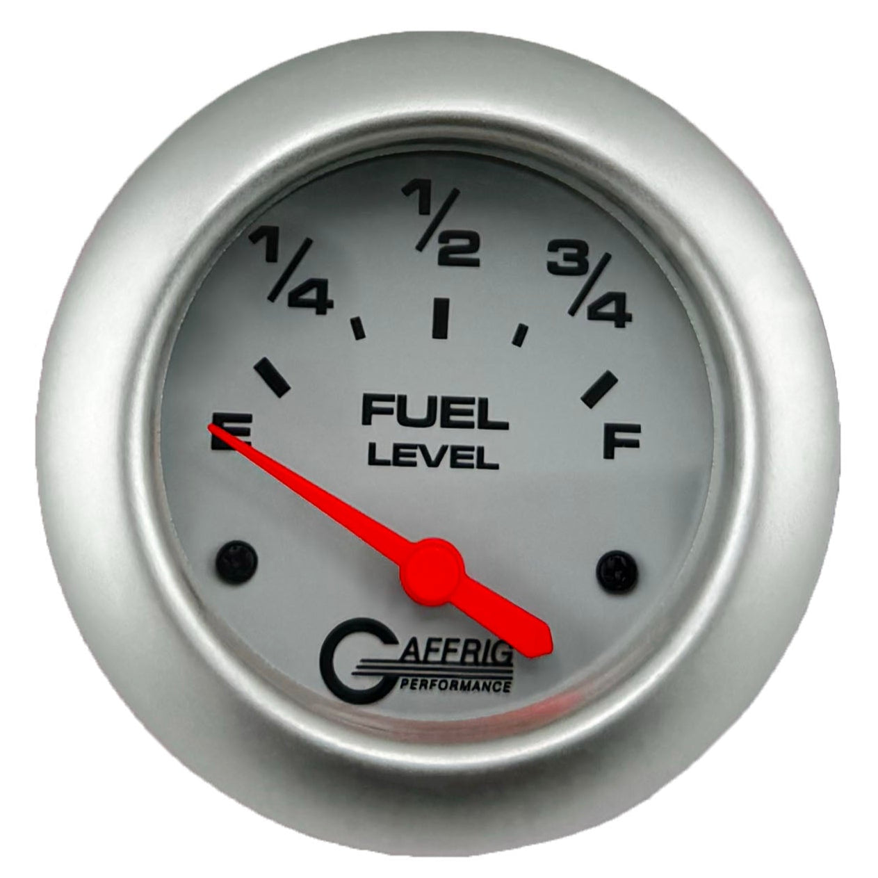 GAFFRIG PART #13000 2 5/8 INCH ELECTRIC FUEL LEVEL GAUGE 240-33 OHMS WHITE