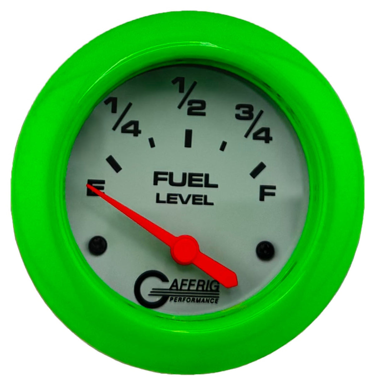 GAFFRIG PART #13000 2 5/8 INCH ELECTRIC FUEL LEVEL GAUGE 240-33 OHMS WHITE