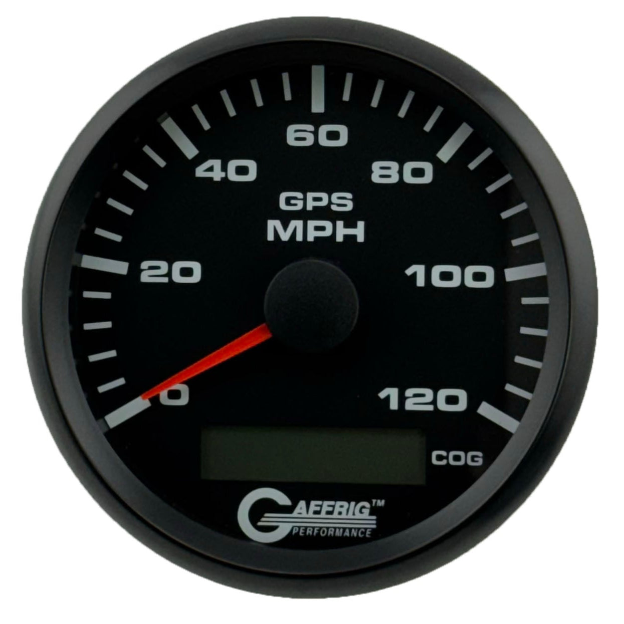 GAFFRIG PART #184024 3 3/8 INCH GPS ANALOG 120 MPH SPEEDOMETER GAUGE KIT BLACK