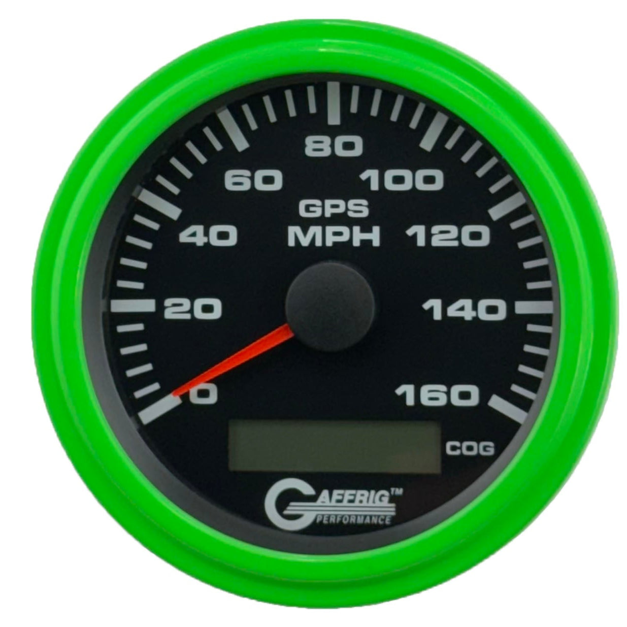 GAFFRIG PART #184027 3 3/8 INCH GPS ANALOG 160 MPH SPEEDOMETER GAUGE KIT BLACK