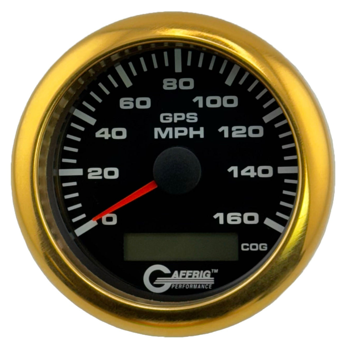 GAFFRIG PART #184027 3 3/8 INCH GPS ANALOG 160 MPH SPEEDOMETER GAUGE KIT BLACK