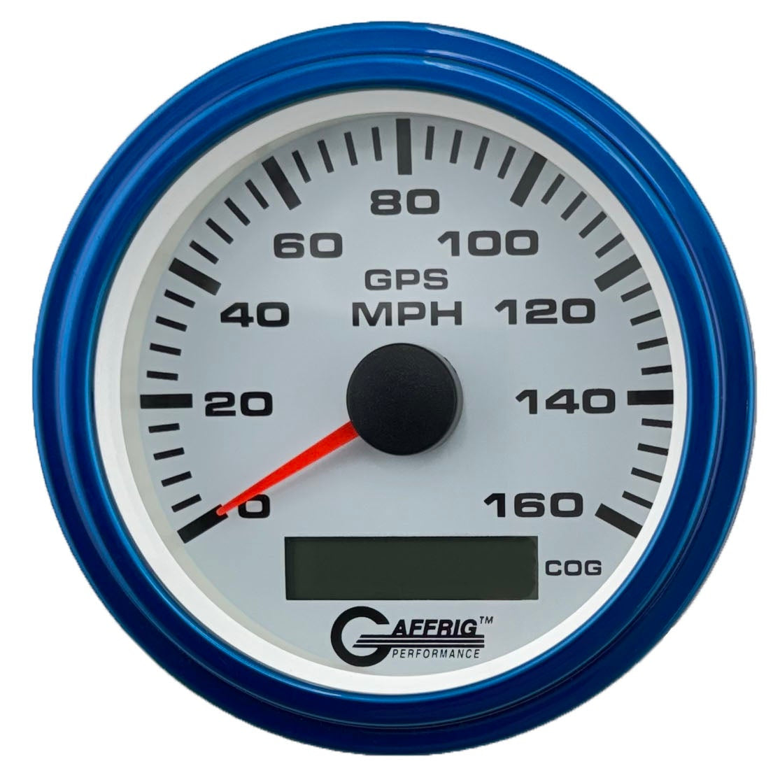 GAFFRIG PART #184516 3 3/8 INCH GPS ANALOG 160 MPH SPEEDOMETER GAUGE KIT WHITE