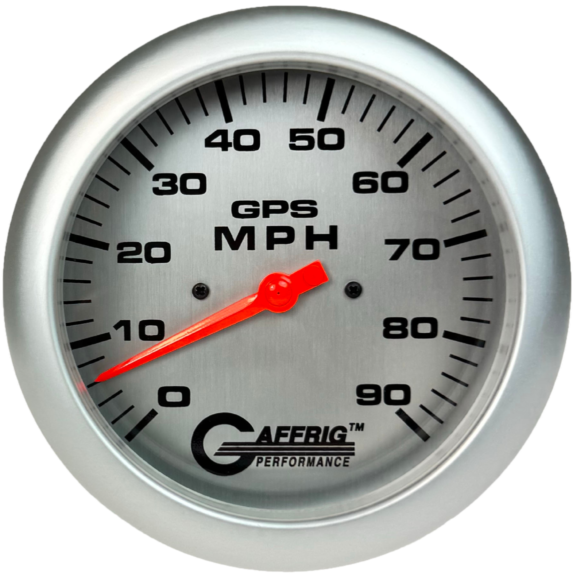 GAFFRIG PART #194548 4 5/8 INCH GPS ANALOG 90 MPH SPEEDOMETER GAUGE KIT PLATINUM PLATINUM