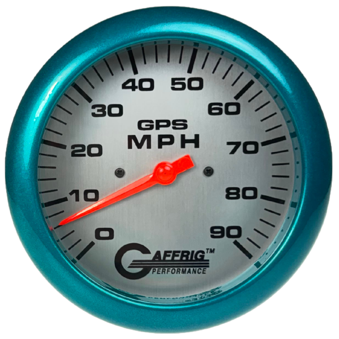 GAFFRIG PART #194548 4 5/8 INCH GPS ANALOG 90 MPH SPEEDOMETER GAUGE KIT PLATINUM TEAL