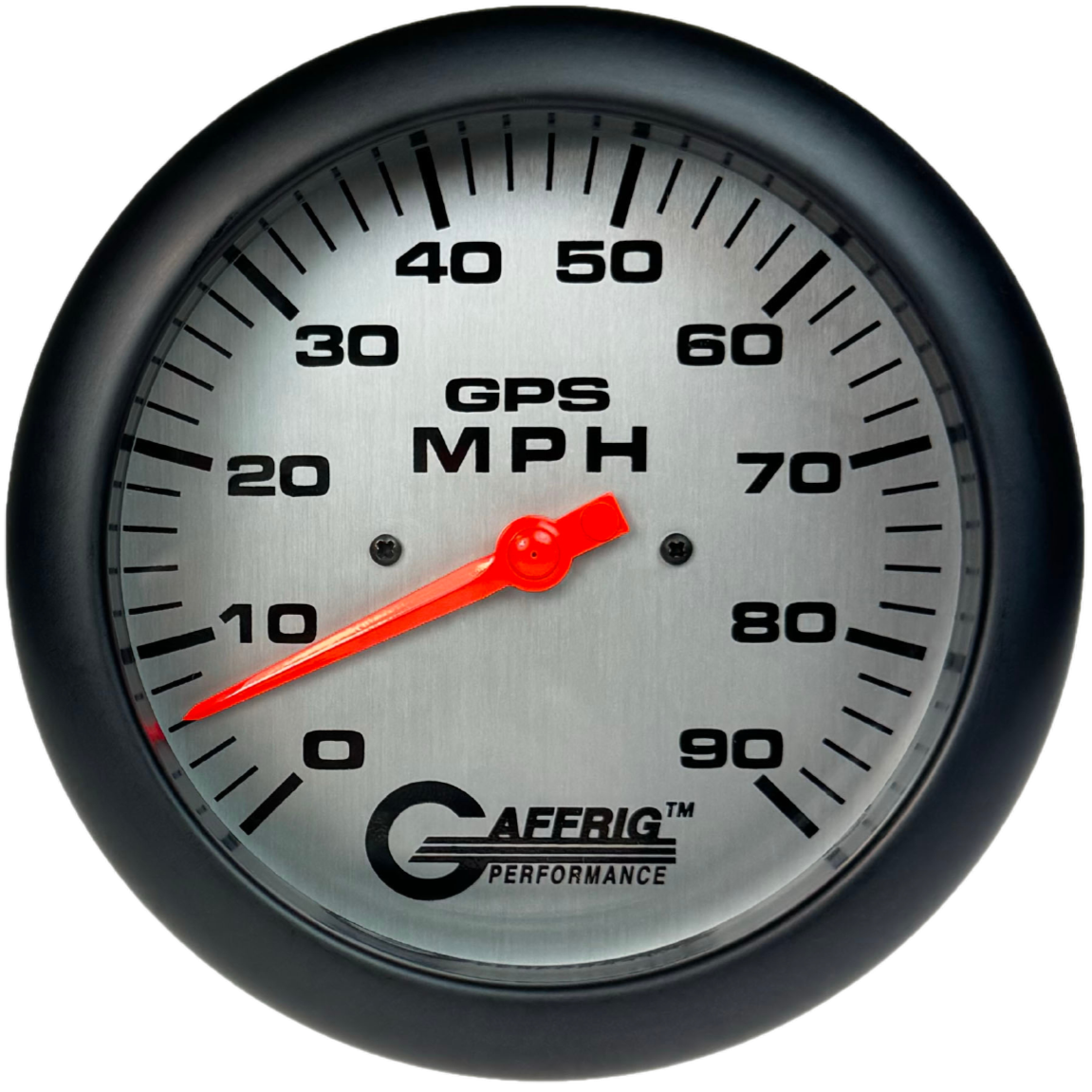 GAFFRIG PART #194548 4 5/8 INCH GPS ANALOG 90 MPH SPEEDOMETER GAUGE KIT PLATINUM BLACK