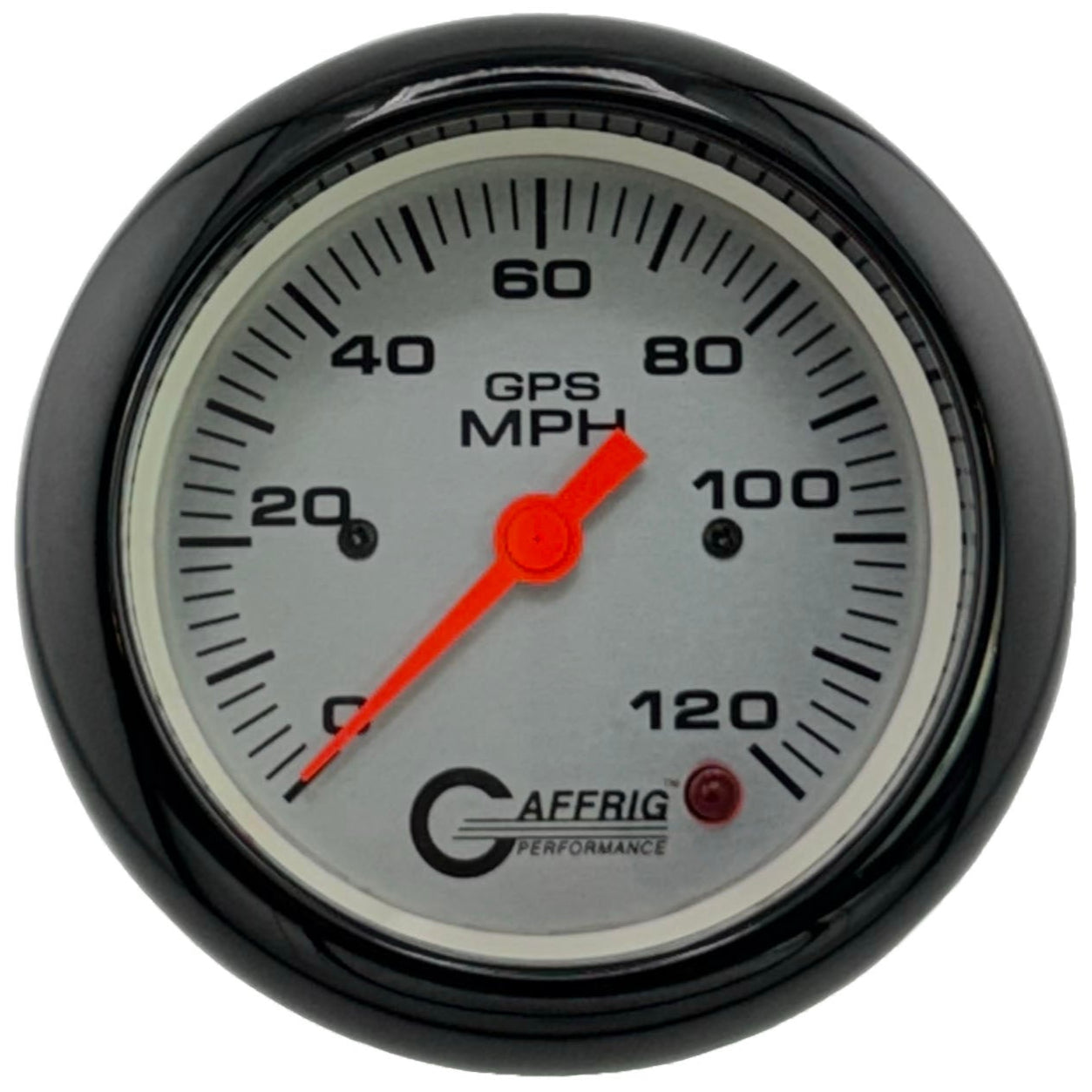 GAFFRIG PART #4556 3 3/8 INCH GPS ANALOG 120 MPH SPEEDOMETER GAUGE KIT PLATINUM