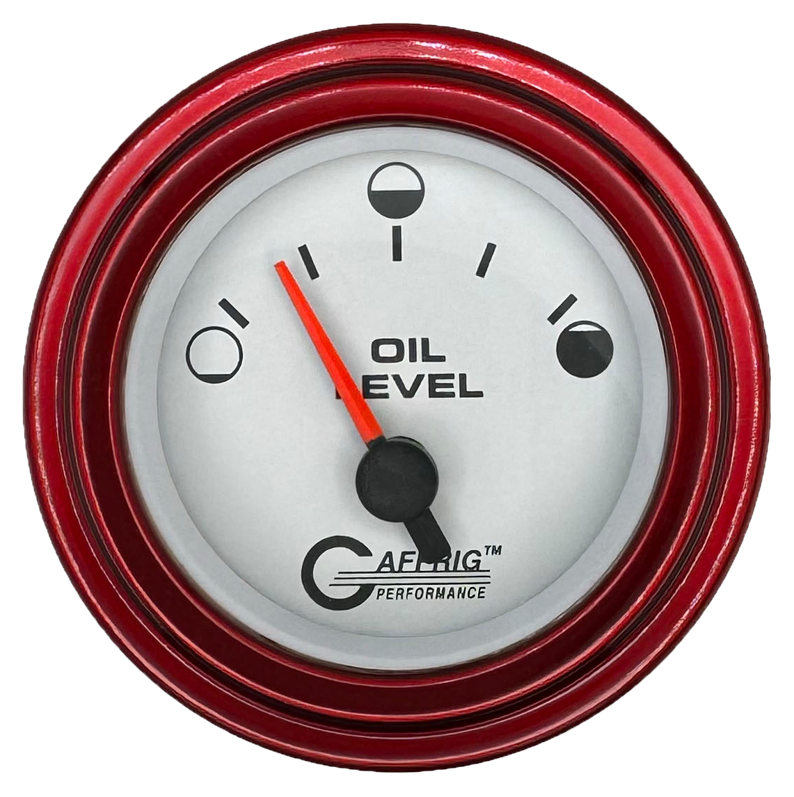 #5856 2 INCH ELECTRIC OIL LEVEL PLATINUM Red / Step