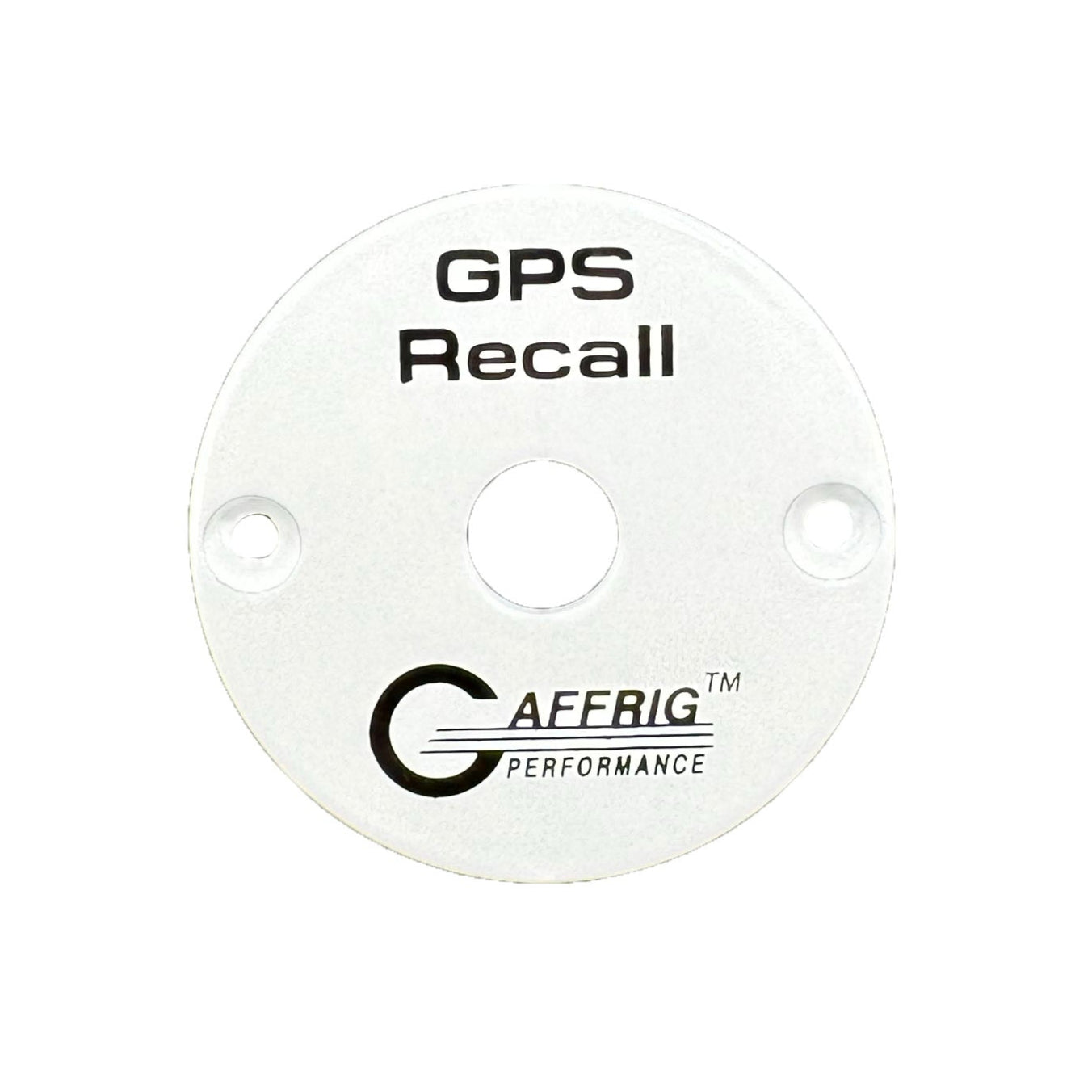 GAFFRIG PART #9403 GPS RECALL SWITCH PLATE