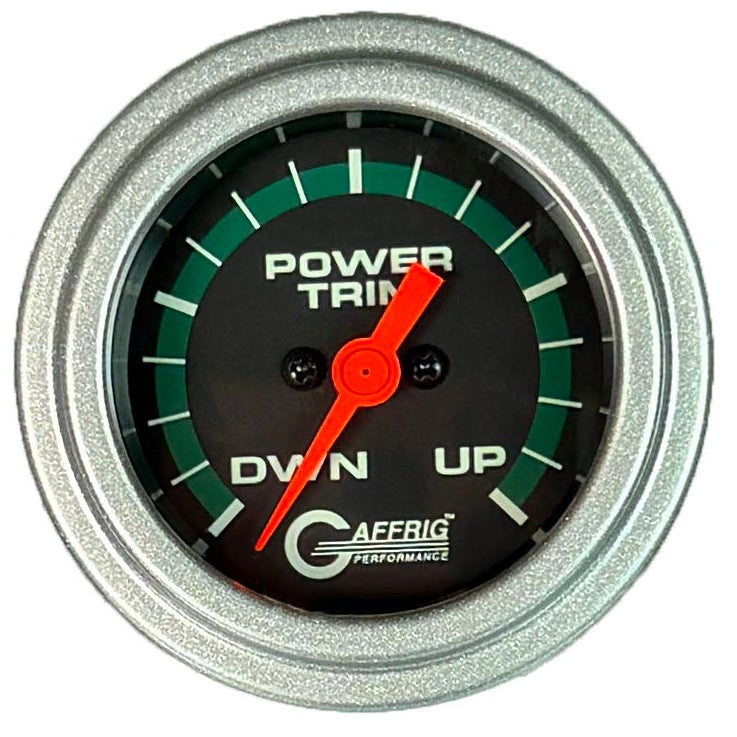 GAFFRIG PART #5052 2 INCH ELECTRIC TRIM METER MERCURY MARINE BOAT GAUGE - 270 DEGREE SWEEP BLACK