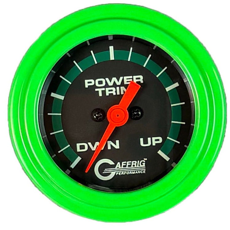 GAFFRIG PART #5052 2 INCH ELECTRIC TRIM METER MERCURY MARINE BOAT GAUGE - 270 DEGREE SWEEP BLACK