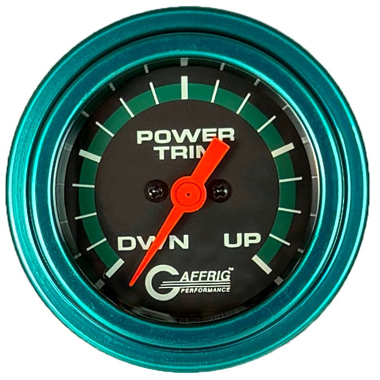 GAFFRIG PART #5052 2 INCH ELECTRIC TRIM METER MERCURY MARINE BOAT GAUGE - 270 DEGREE SWEEP BLACK