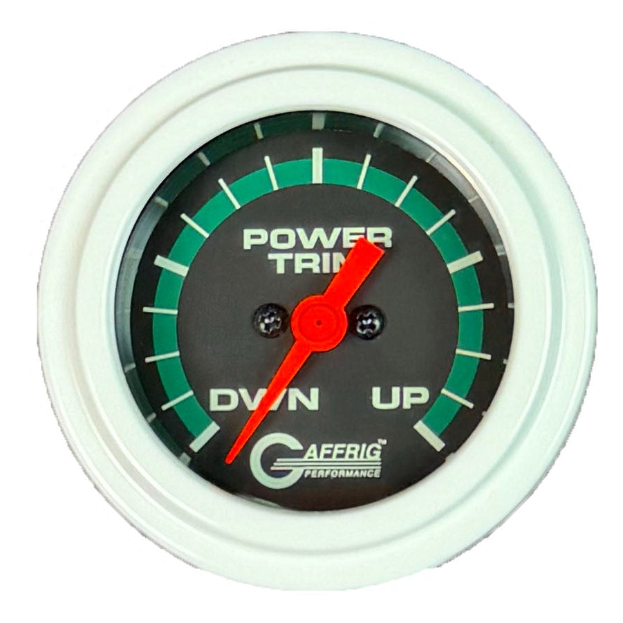 GAFFRIG PART #5052 2 INCH ELECTRIC TRIM METER MERCURY MARINE BOAT GAUGE - 270 DEGREE SWEEP BLACK