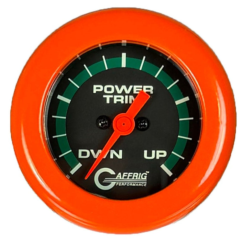 GAFFRIG PART #5052 2 INCH ELECTRIC TRIM METER MERCURY MARINE BOAT GAUGE - 270 DEGREE SWEEP BLACK
