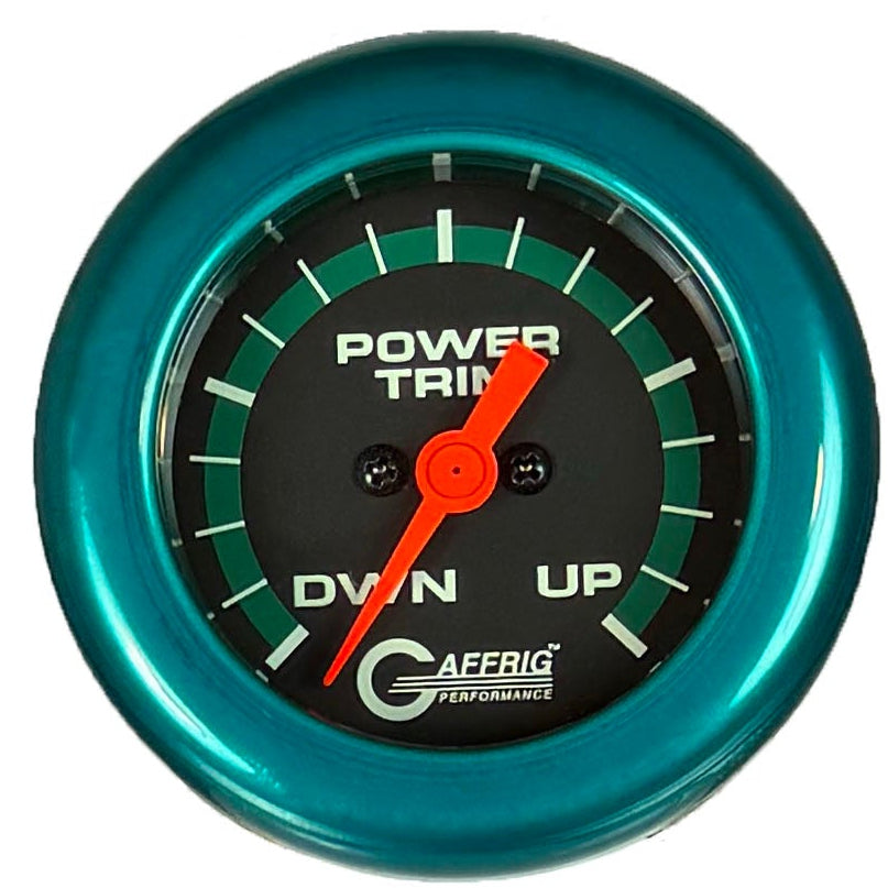 GAFFRIG PART #5052 2 INCH ELECTRIC TRIM METER MERCURY MARINE BOAT GAUGE - 270 DEGREE SWEEP BLACK
