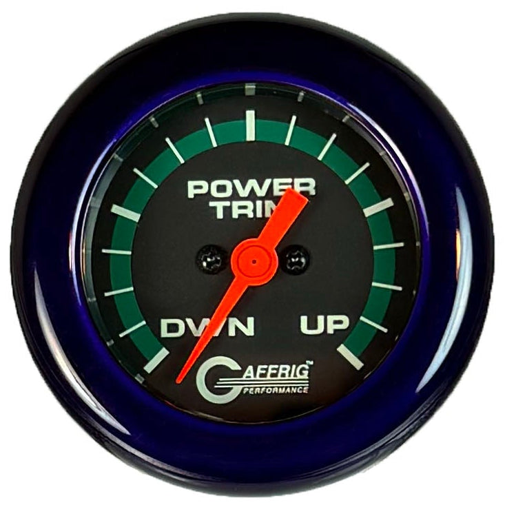 GAFFRIG PART #5052 2 INCH ELECTRIC TRIM METER MERCURY MARINE BOAT GAUGE - 270 DEGREE SWEEP BLACK