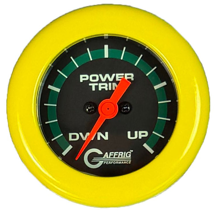 GAFFRIG PART #5052 2 INCH ELECTRIC TRIM METER MERCURY MARINE BOAT GAUGE - 270 DEGREE SWEEP BLACK