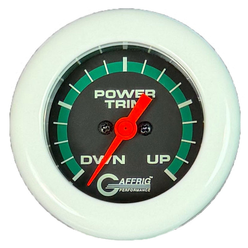 GAFFRIG PART #5052 2 INCH ELECTRIC TRIM METER MERCURY MARINE BOAT GAUGE - 270 DEGREE SWEEP BLACK