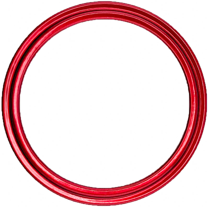 GAFFRIG PART #008 GAUGE RIM STEP 3 3/8 INCH RED