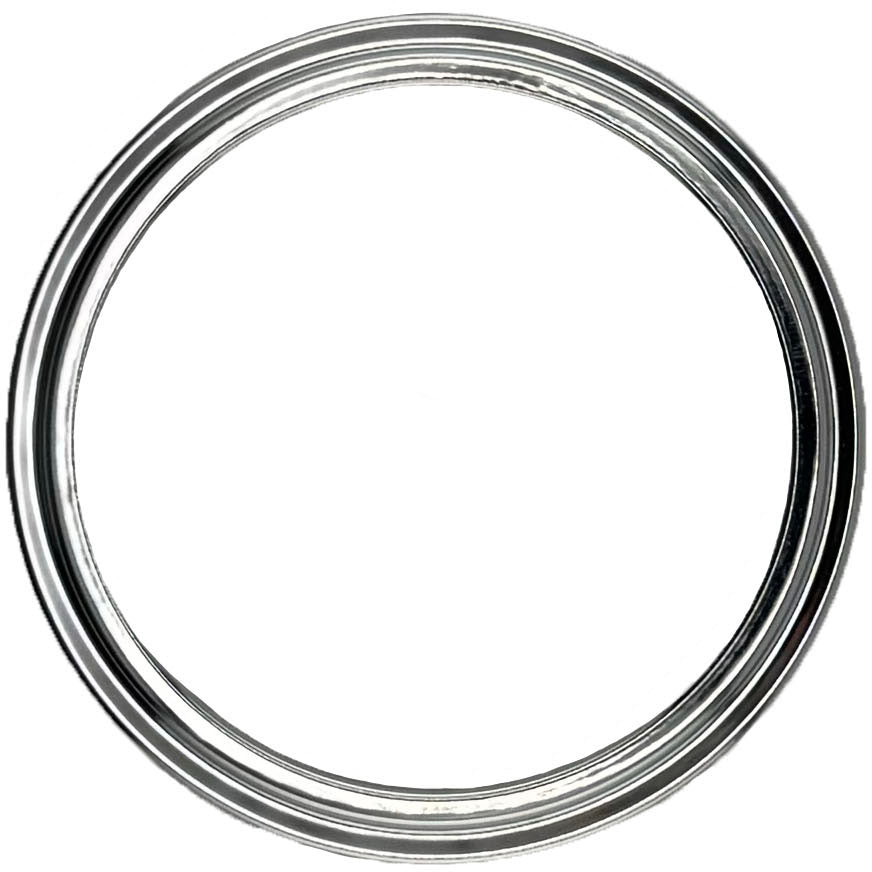 GAFFRIG PART #008 GAUGE RIM STEP 3 3/8 INCH CHROME