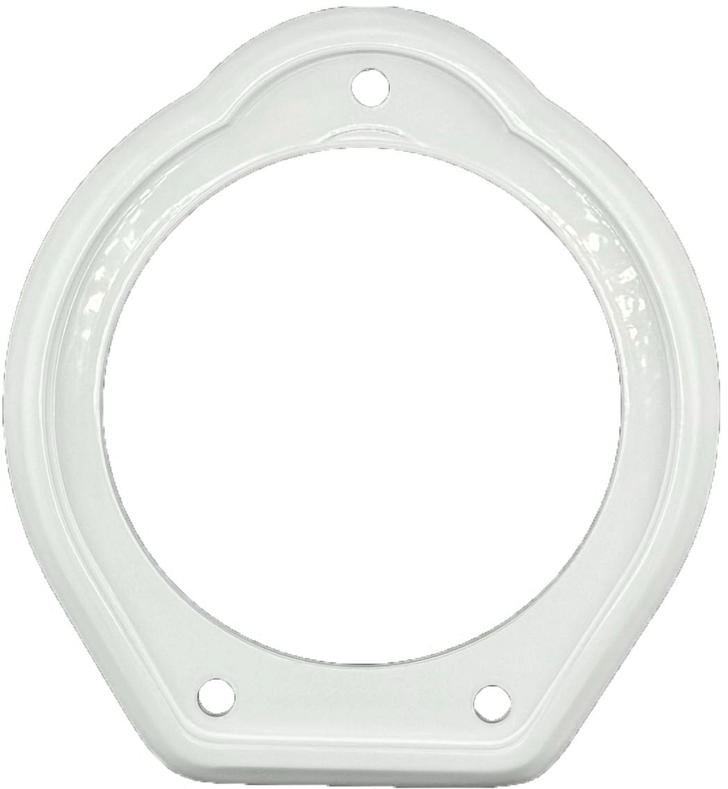 GAFFRIG PART #060 POP UP BOW LIGHT BEZEL - ROUND WHITE