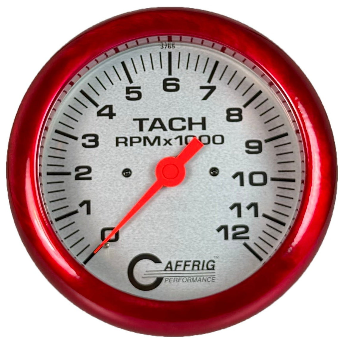 GAFFRIG PART #10021 4 5/8 INCH ELECTRIC TACHOMETER MARINE BOAT GAUGE 0-12000 RPM PLATINUM