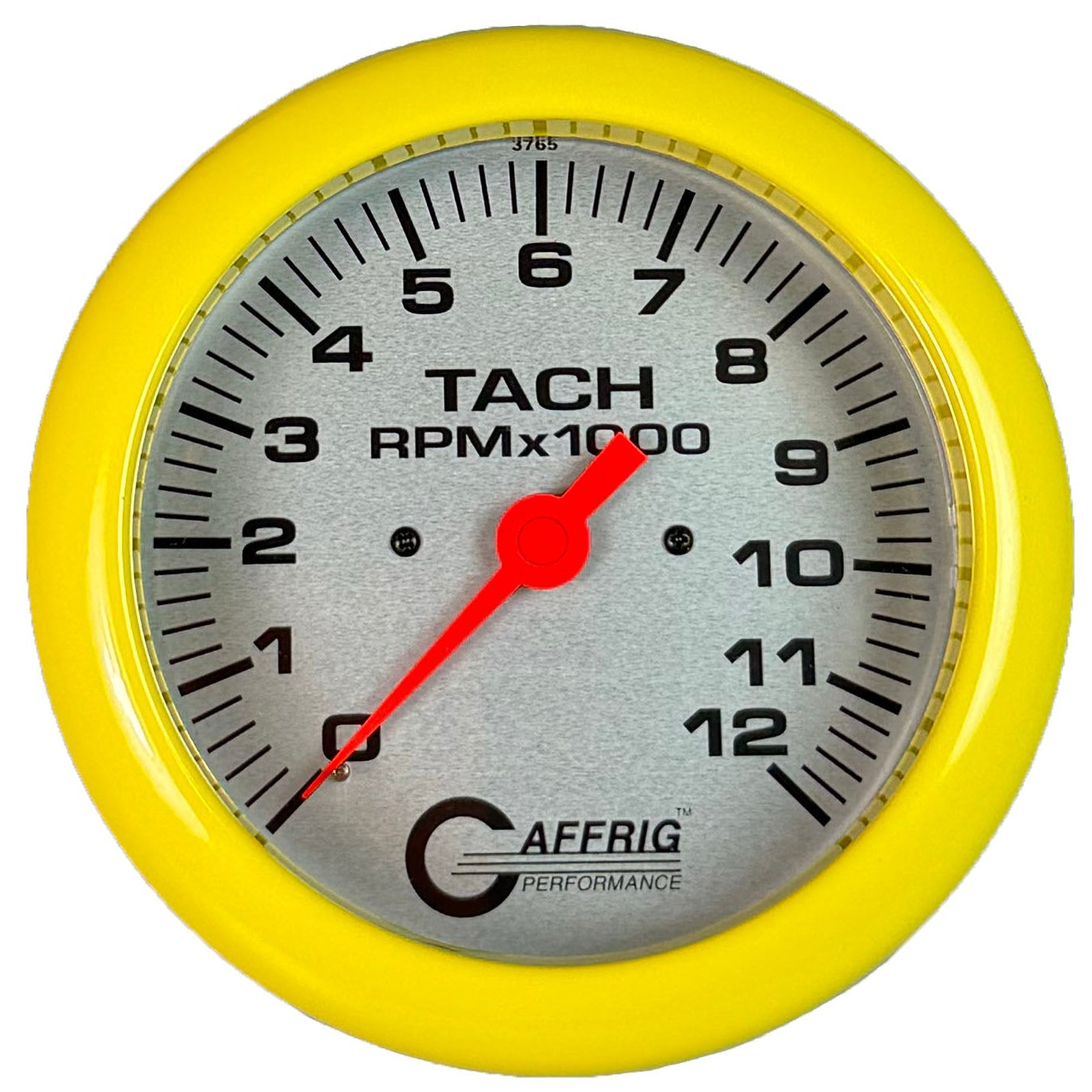 GAFFRIG PART #10021 4 5/8 INCH ELECTRIC TACHOMETER MARINE BOAT GAUGE 0-12000 RPM PLATINUM