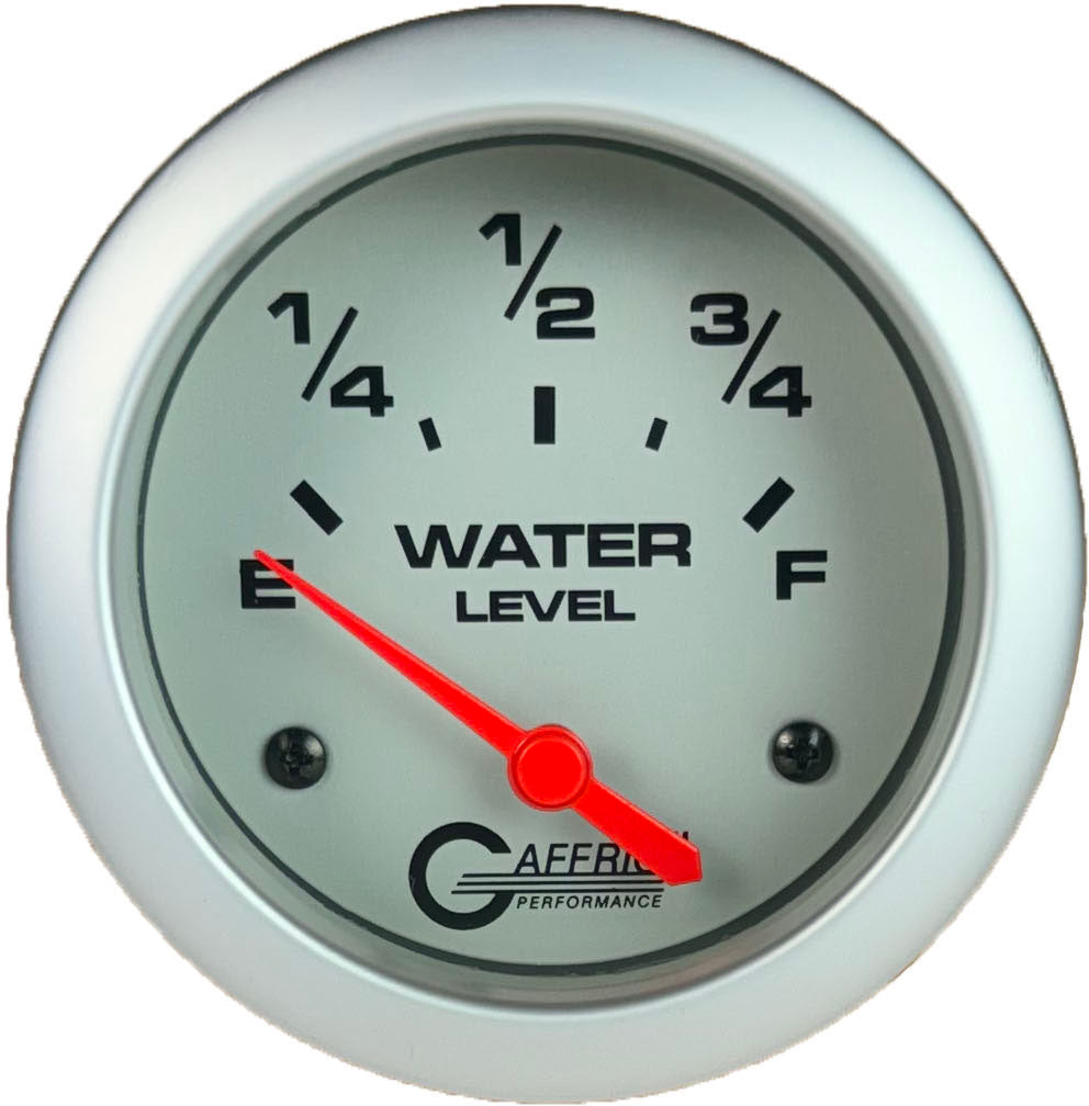 GAFFRIG PART #11009 2 5/8 INCH ELECTRIC WATER LEVEL GAUGE 240-33 OHMS PLATINUM NO FAT RIM (STANDARD)