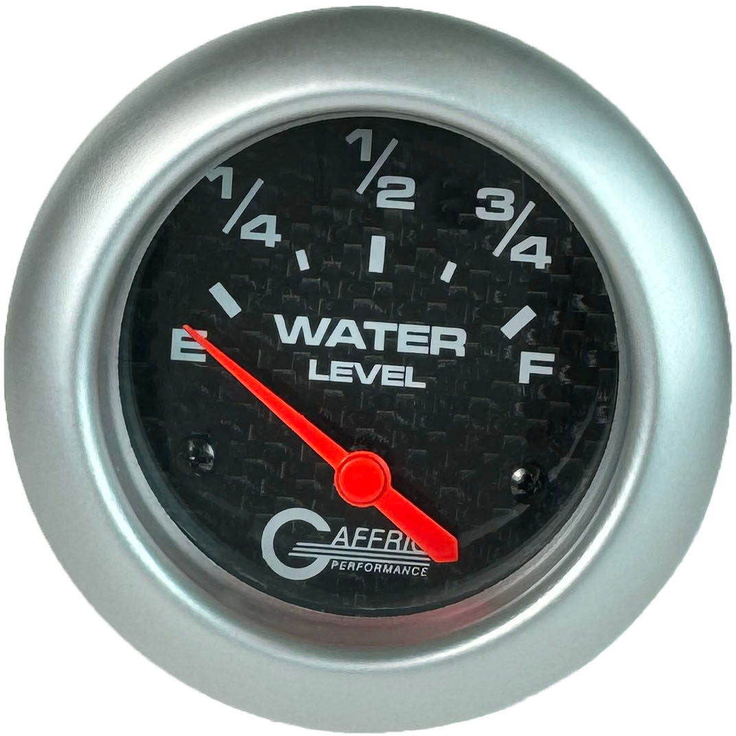 GAFFRIG PART #12009 2 5/8 INCH ELECTRIC WATER LEVEL GAUGE 240-33 OHMS CARBON FIBER PLATINUM