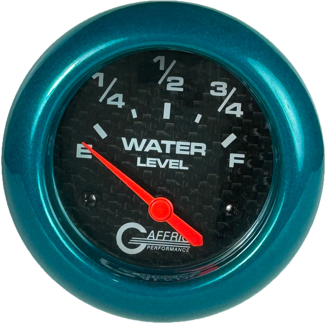 GAFFRIG PART #12009 2 5/8 INCH ELECTRIC WATER LEVEL GAUGE 240-33 OHMS CARBON FIBER TEAL