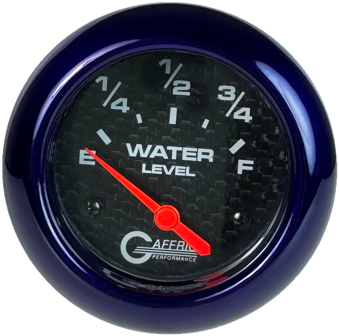 GAFFRIG PART #12009 2 5/8 INCH ELECTRIC WATER LEVEL GAUGE 240-33 OHMS CARBON FIBER PURPLE