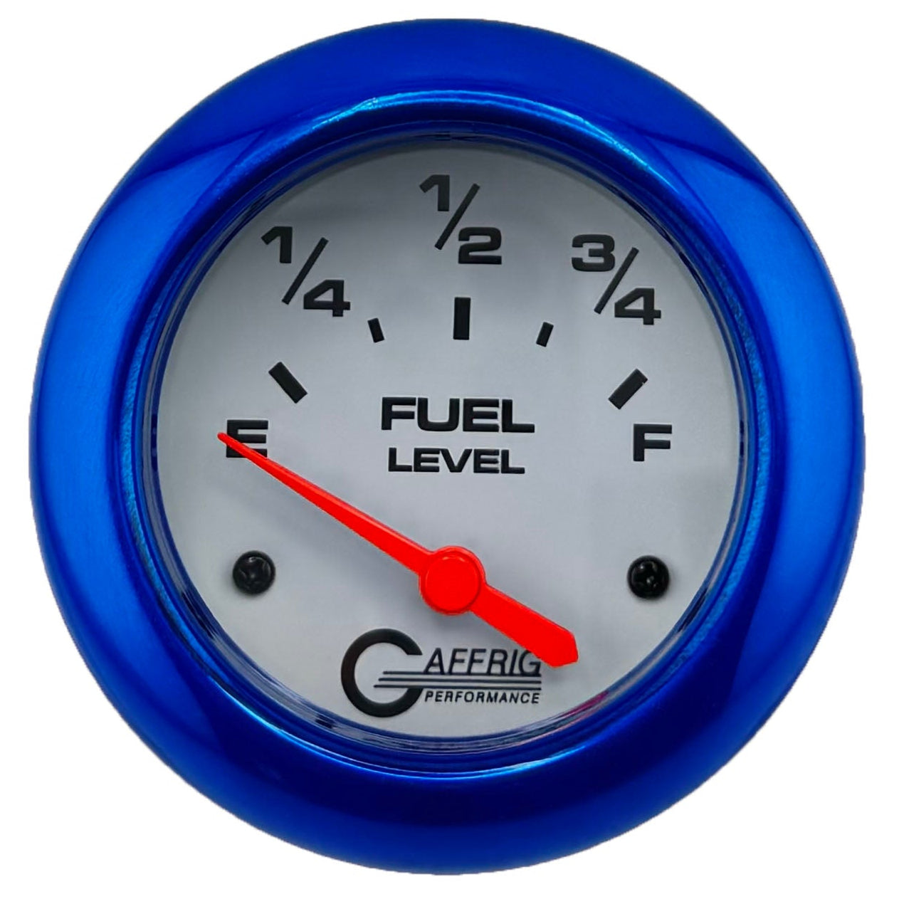 GAFFRIG PART #13000 2 5/8 INCH ELECTRIC FUEL LEVEL MARINE BOAT GAUGE 240-33 OHMS WHITE